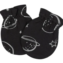 8-Piece Baby Boys Space Explorer No Scratch Mittens & Caps Set
