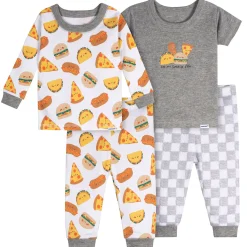 4-Piece Baby Boys Treats Pajamas Sets