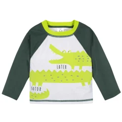 2-Piece Baby Boys UPF 50+ Later Gator Rash Guard & Swim Trunks Set