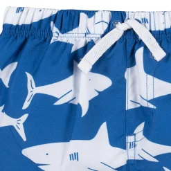 2-Piece Baby Boys UPF 50+ Shark Zone Rash Guard & Swim Trunks Set