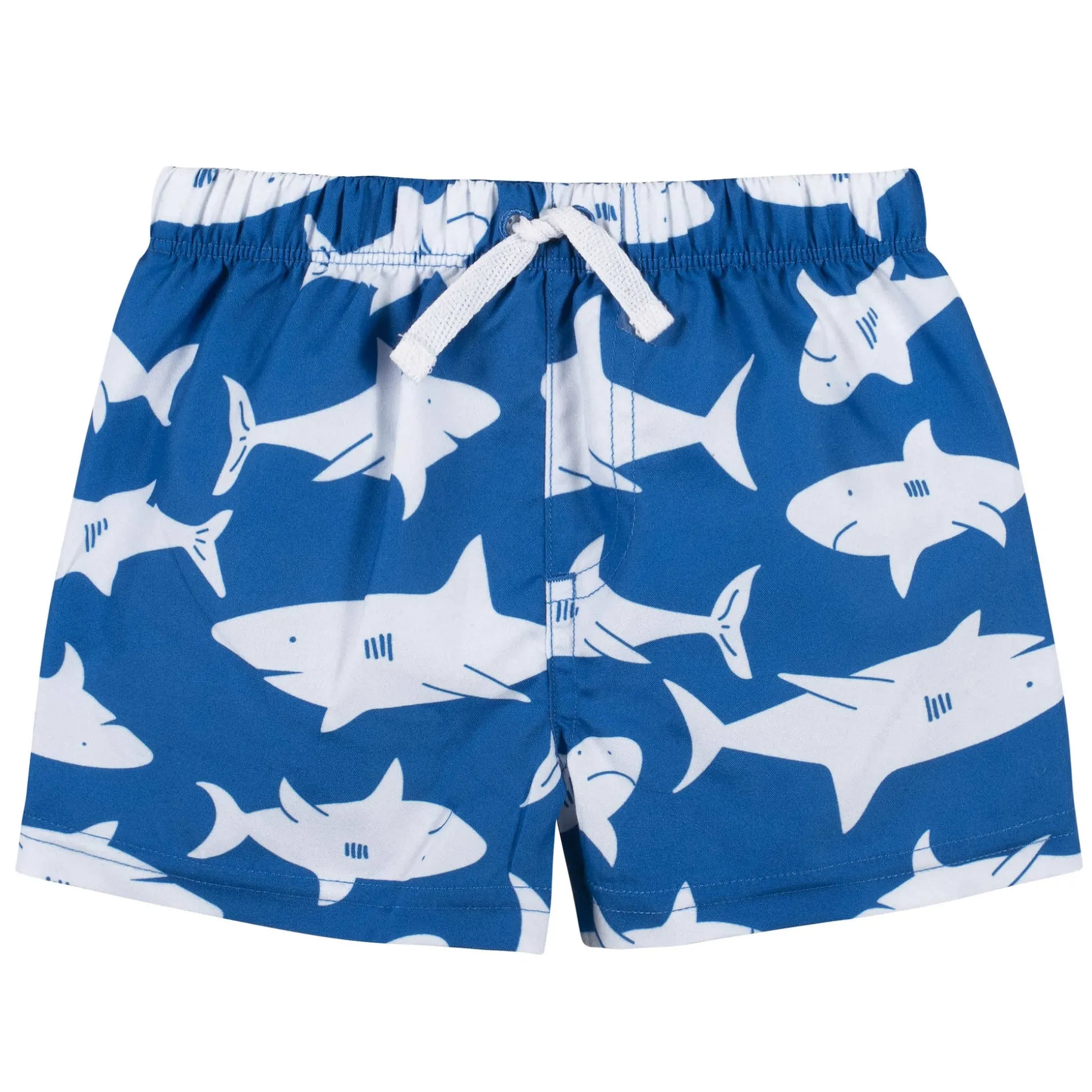 2-Piece Baby Boys UPF 50+ Shark Zone Rash Guard & Swim Trunks Set