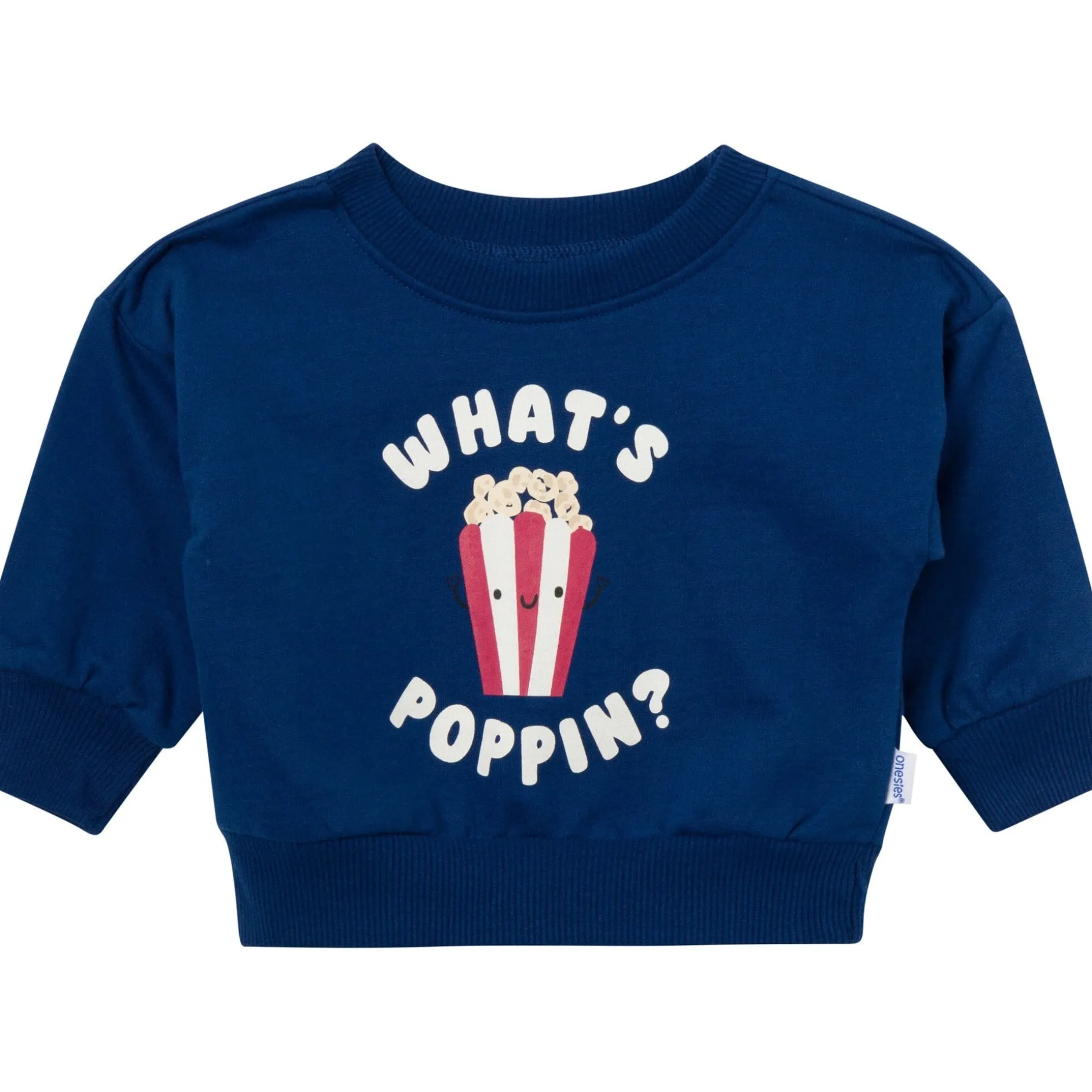 2-Piece Baby Boys What's Poppin Sweatshirt Set