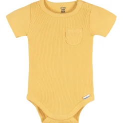2-Piece Baby Boys Yellow Bodysuit & Shorts Set