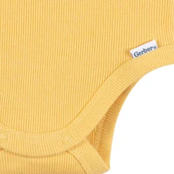 2-Piece Baby Boys Yellow Bodysuit & Shorts Set