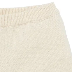 2-Piece Baby Girls Beige Sweater Knit Top and Shorts Set