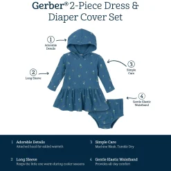 2-Piece Baby Girls Berries Dress Set