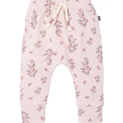 2-Piece Baby Girls Blush Floral Hacci Peplum Top and Pants