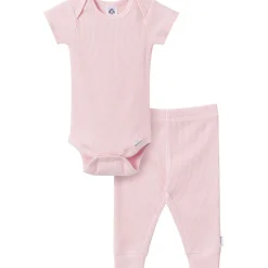 2-Piece Baby Girls Chalk Pink Onesies® Bodysuit and Pants Set