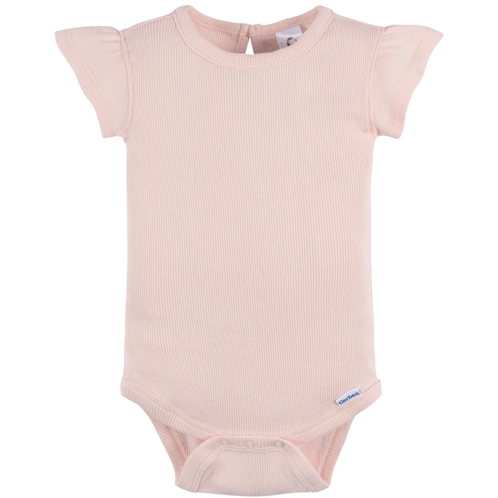 2-Piece Baby Girls Crystal Pink Bodysuit and Shorts Set