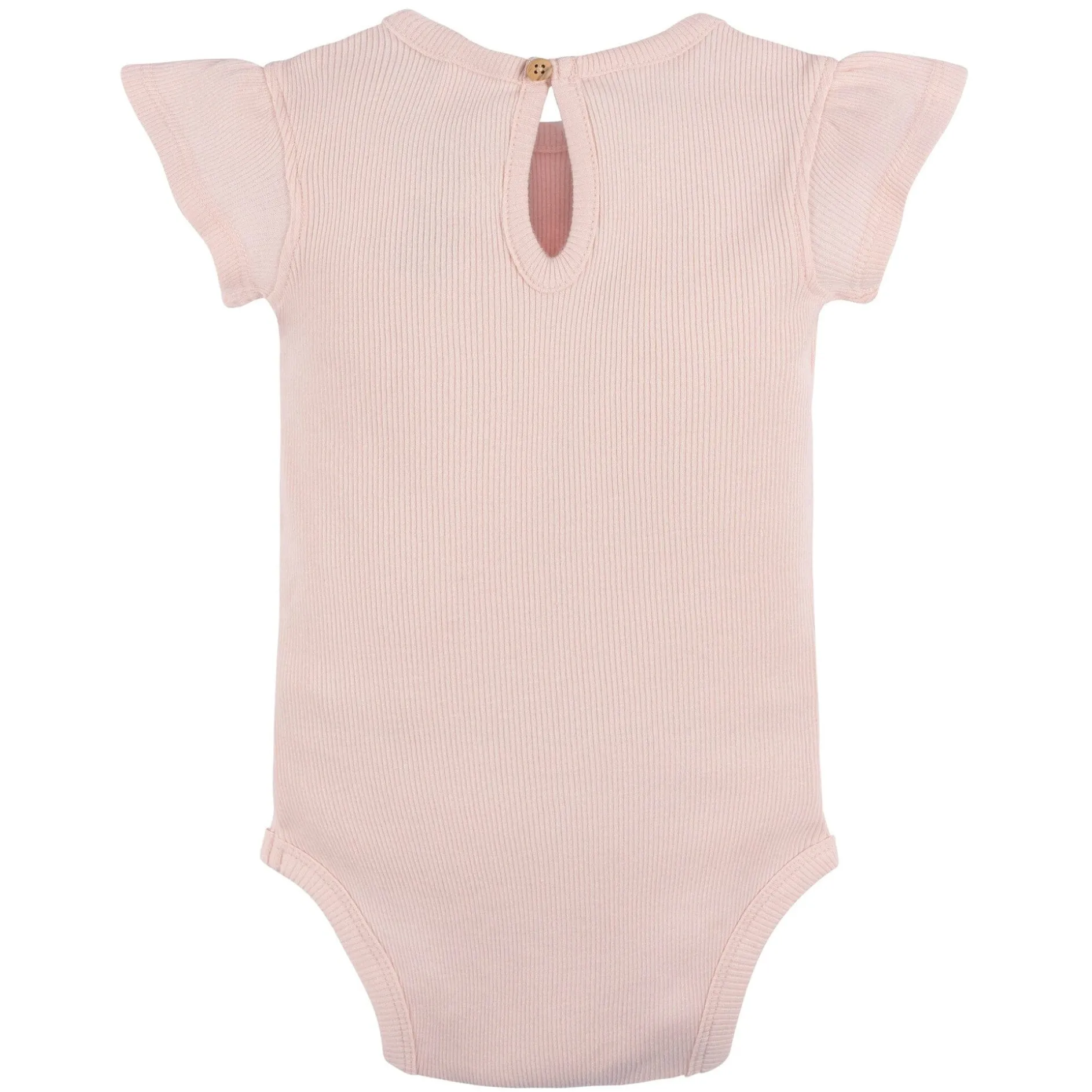 2-Piece Baby Girls Crystal Pink Bodysuit and Shorts Set