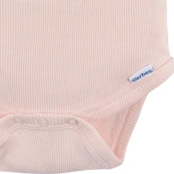 2-Piece Baby Girls Crystal Pink Bodysuit and Shorts Set
