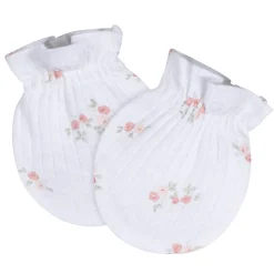 4-Piece Baby Girls Deer Cap and Mitten Set