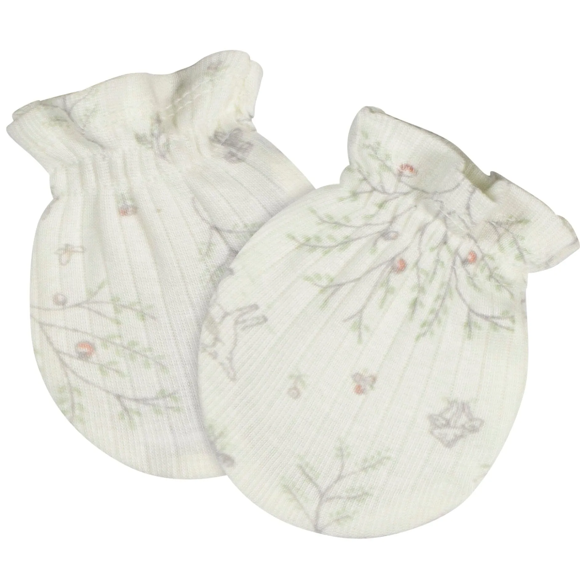 4-Piece Baby Girls Deer Cap and Mitten Set