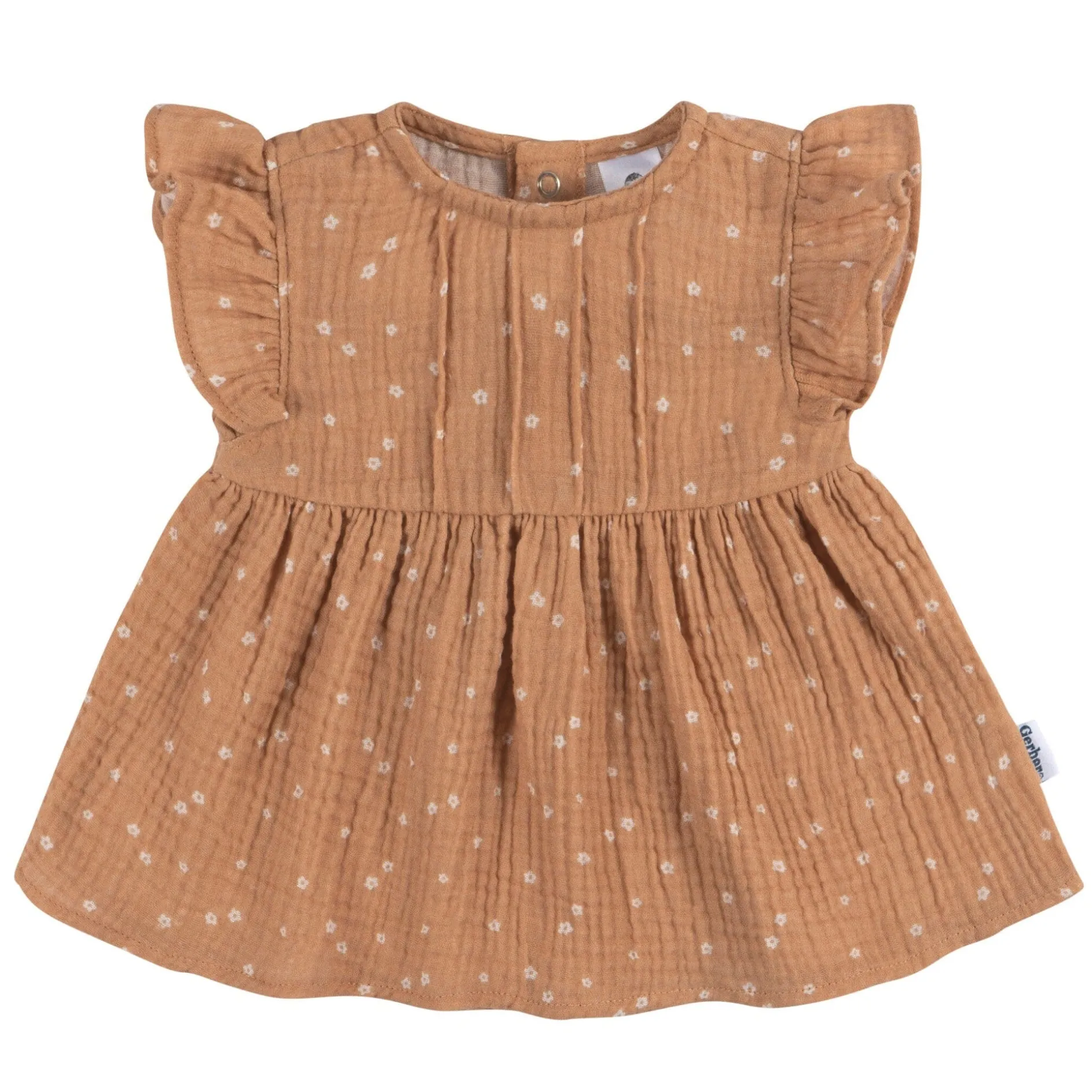 2-Piece Baby Girls Ditsy Floral Tunic and Diaper Cover Set