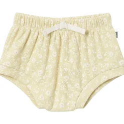 4-Piece Baby Girls Dusty Yellow Floral Short Sleeve Bodysuits and Shorts Set
