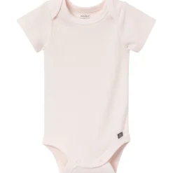 4-Piece Baby Girls Dusty Yellow Floral Short Sleeve Bodysuits and Shorts Set