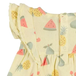 2-Piece Baby Girls Fruit Dress & Diaper Cover Set