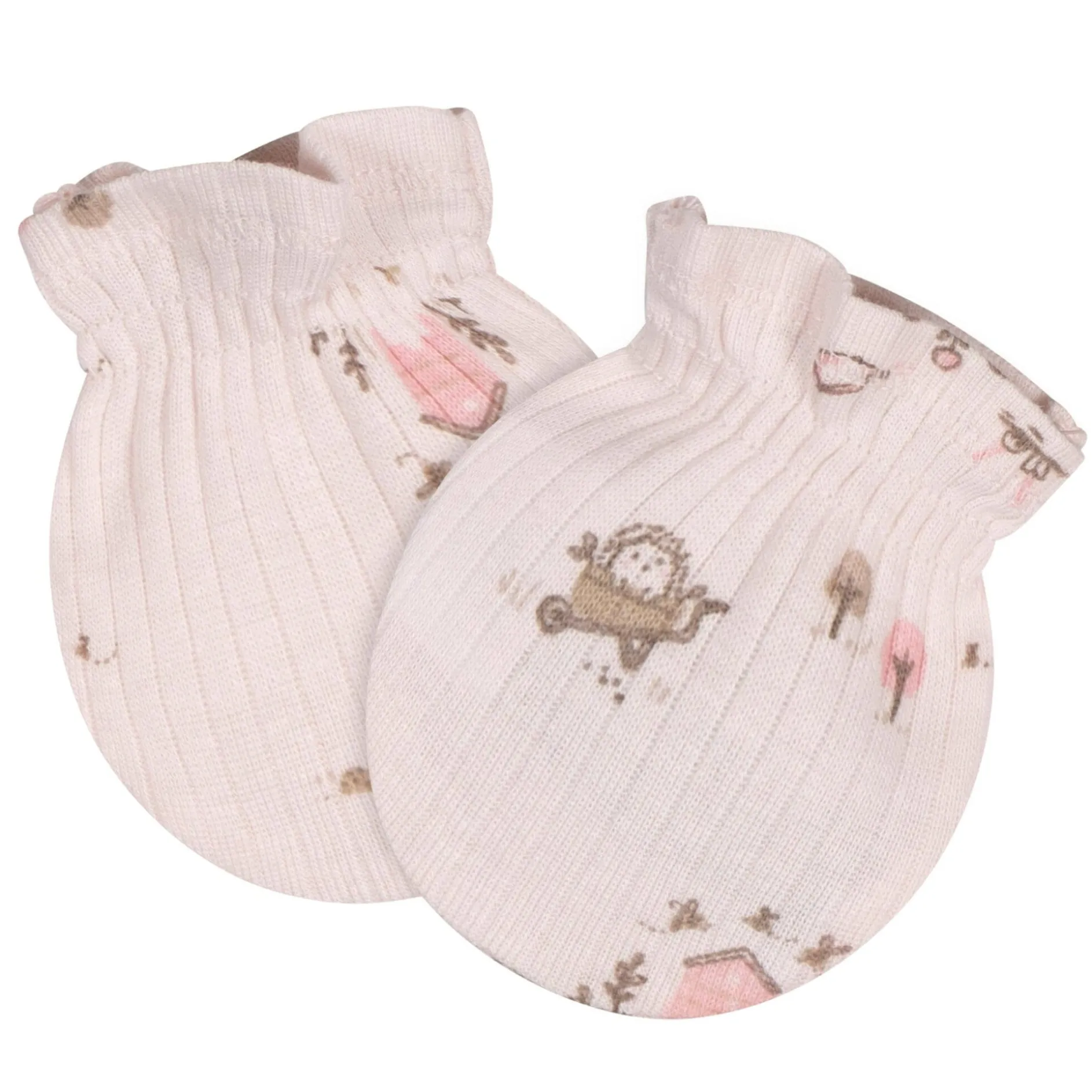 4-Piece Baby Girls Garden Cap and Mitten Set
