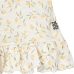 4-Piece Baby Girls Lemon Vines Sleeveless Peplum Tops and Shorts Set