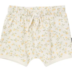 4-Piece Baby Girls Lemon Vines Sleeveless Peplum Tops and Shorts Set