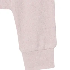 2-Piece Baby Girls Light Pink Hooded Brushed Hacci Set