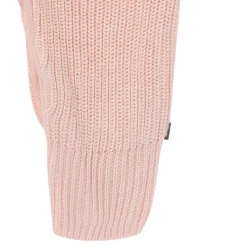 2-Piece Baby Girls Light Pink Sweater Romper & Hat Set