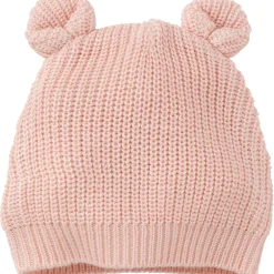 2-Piece Baby Girls Light Pink Sweater Romper & Hat Set