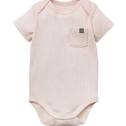 2-Piece Baby Girls Light Rose Short Sleeve Bodysuit & Spring Rose Pants Set