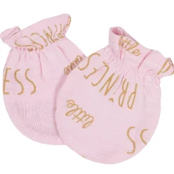 8-Piece Baby Girls Little Princess Caps & Mittens Set