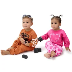 2-Piece Baby Girls Love Mama Sweatshirt Set