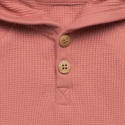 2-Piece Baby Girls Medium Rose Hoodie and Pant Set