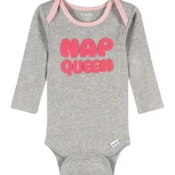 4-Piece Baby Girls Nap Queen Onesies® Bodysuits and Pants