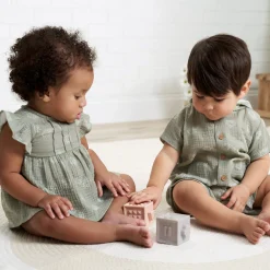 2-Piece Baby Girls Palms Tunic and Diaper Cover Set