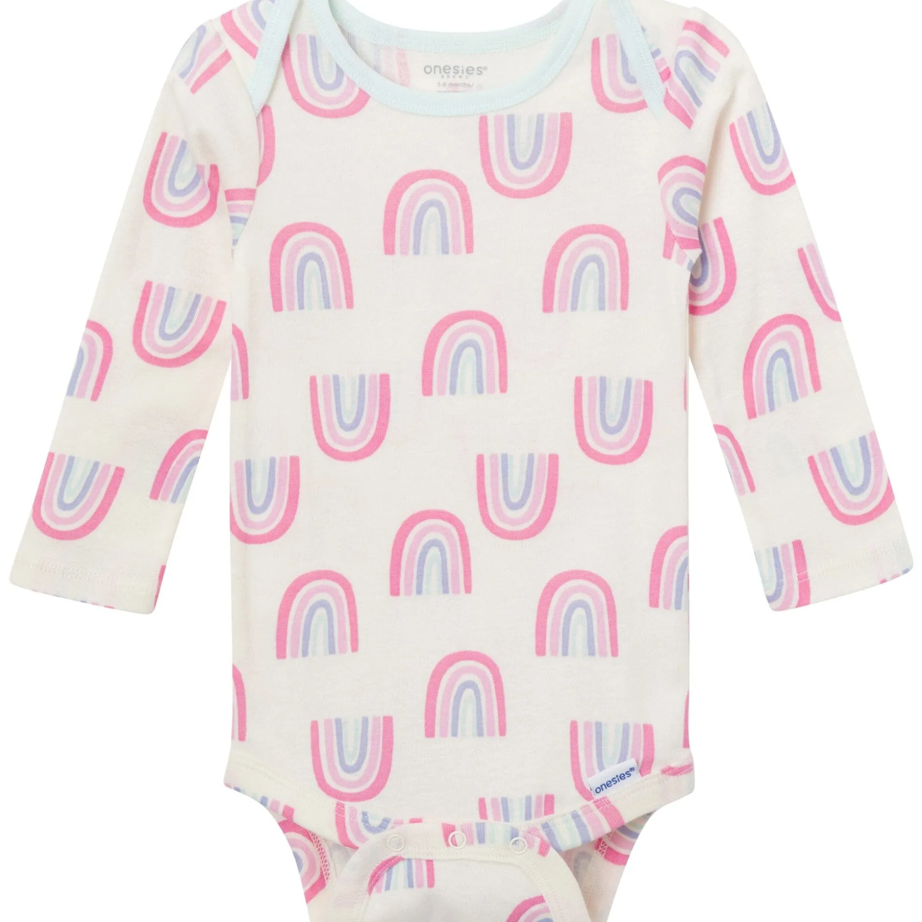 4-Piece Baby Girls Party Rainbow Onesies® Bodysuits and Pants