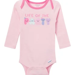 4-Piece Baby Girls Party Rainbow Onesies® Bodysuits and Pants