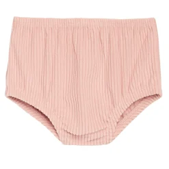 2-Piece Baby Girls Peach Corduroy Dress Set
