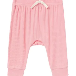 4-Piece Baby Girls Peach Floral Viscose Bodysuits and Pants Set