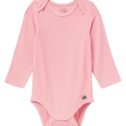 4-Piece Baby Girls Peach Floral Viscose Bodysuits and Pants Set