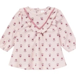 2-Piece Baby Girls Pink Blush Flowers Dress and Tights Set