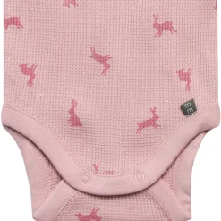2-Piece Baby Girls Pink Bunnies Bodysuit and Pant Set