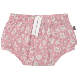 4-Piece Baby Girls Pink Flower Short Sleeve Bodysuits and Shorts Set