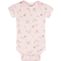 5-Piece Baby Girls Pink Garden Bodysuits & Pants Set