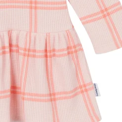 2-Piece Baby Girls Pink Plaid Dress Set