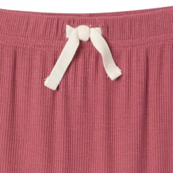 4-Piece Baby Girls Pink Roses Bodysuits and Pants Viscose Set