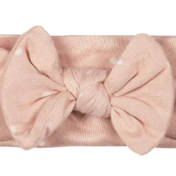 2-Piece Baby Girls Polka Dots Swaddle and Headband Set