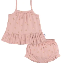 2-Piece Baby Girls Poppies Tank Top and Diaper Cover Set
