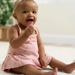 2-Piece Baby Girls Poppies Tank Top and Diaper Cover Set