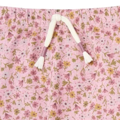 2-Piece Baby Girls Rose Ditsy Floral Hacci Peplum Top and Pants