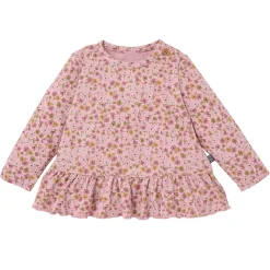 2-Piece Baby Girls Rose Ditsy Floral Hacci Peplum Top and Pants