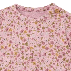 2-Piece Baby Girls Rose Ditsy Floral Hacci Peplum Top and Pants